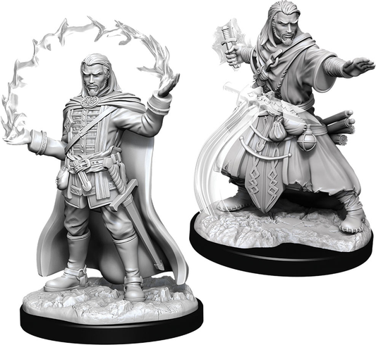 D&D Nolzur's Marvelous Unpainted Miniatures: Human Male Wizard W11 2 figures