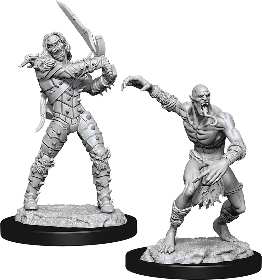 D&D Nolzur's Marvelous Unpainted Miniatures: Wight & Ghast 2 figures