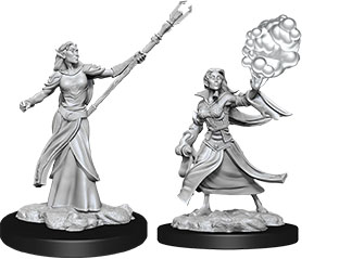 D&D Nolzur's Marvelous Unpainted Miniatures: Elf Female Sorcerer W12 2 figures