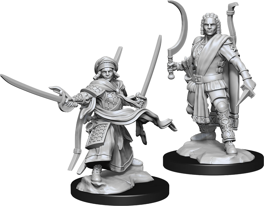 D&D Nolzur's Marvelous Unpainted Miniatures: Human Male Ranger W13 2 figures