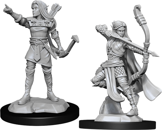 D&D Nolzur's Marvelous Unpainted Miniatures: Elf Female Ranger W13 2 figures