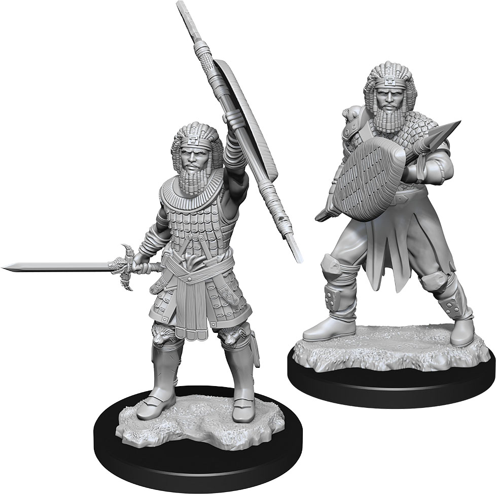 D&D Nolzur's Marvelous Unpainted Miniatures: Human Male Fighter W13 2 figures