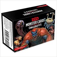 D&D RPG: Monster Cards- Challenge Deck 0-5