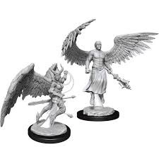 D&D Nolzur's Marvelous Unpainted Miniatures: Deva & Erinyes W13