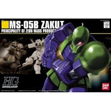 64 MS-05B Zakut Mobile Suit Gundam HGUC Model Kit