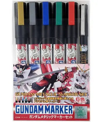 Gundam Marker Metallic set of 6