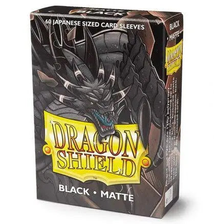 Dragon Shield Japanese Size Matte Black 60 count