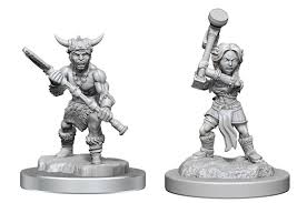 D&D Nolzur's Marvelous Unpainted Miniatures: Halfling Barbarians