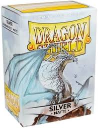 Dragon Shield Card Sleeves: Matte Silver(100)