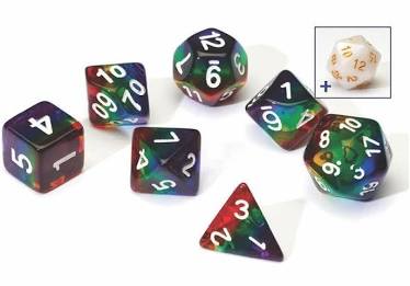Sirius Rainbow Dice Set (7)