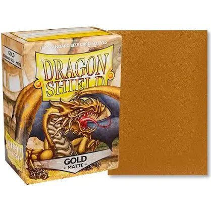 Dragon Shield Card Sleeves: Matte Gold(100)