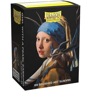 Dragon Shield Card Sleeves: Brushed Art- Girl With The Pearl Earring 100 count