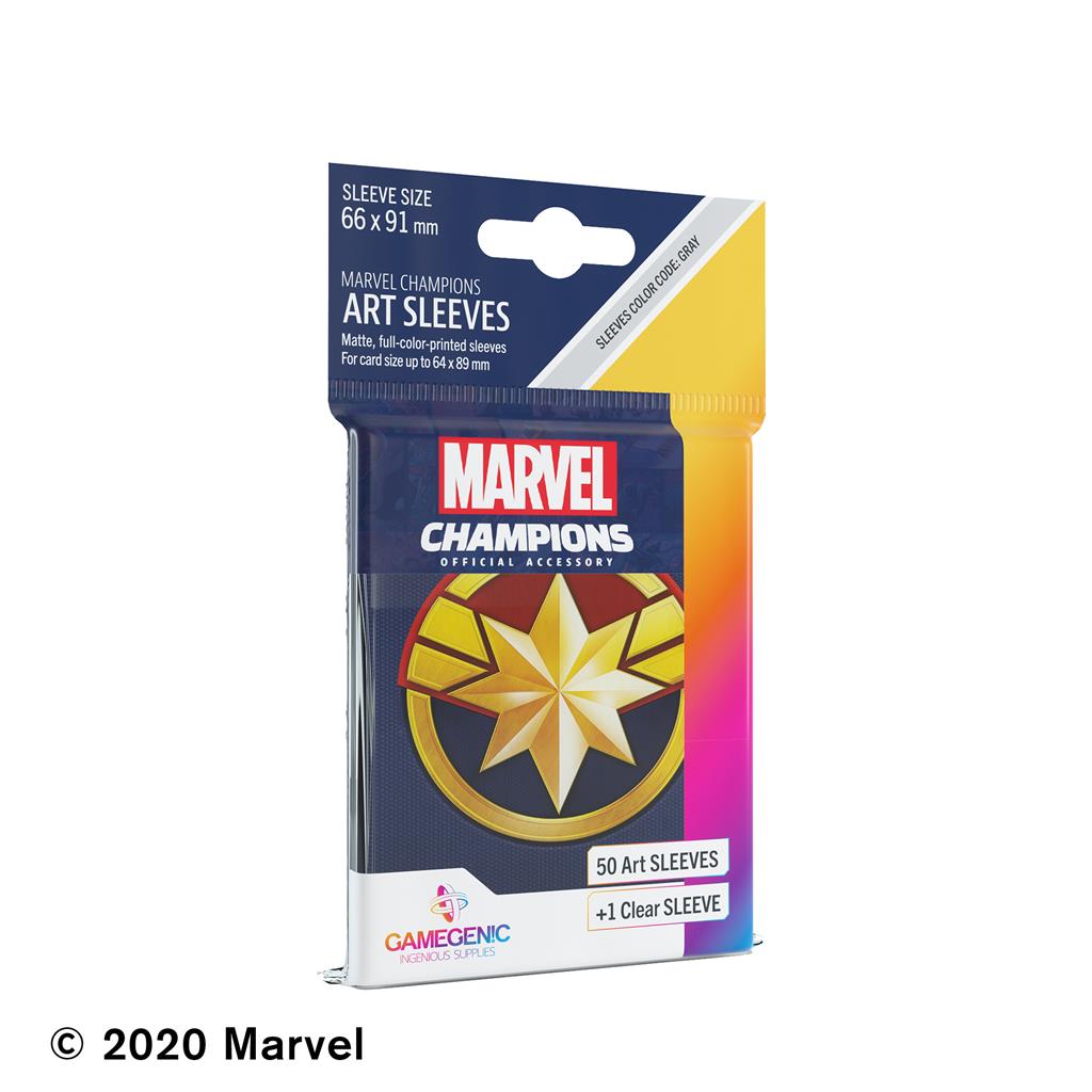 Marvel Champions Card Sleeves Captain Marvel