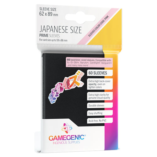 Prime Japanese Sized Card Sleeves Black