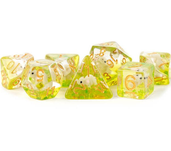 MDG 16mm Resin Poly Elephant Dice Set (7)