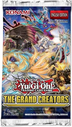 Yu-Gi-Oh! TCG: The Grand Creators Booster Pack - 1st Edition with 7 random cards