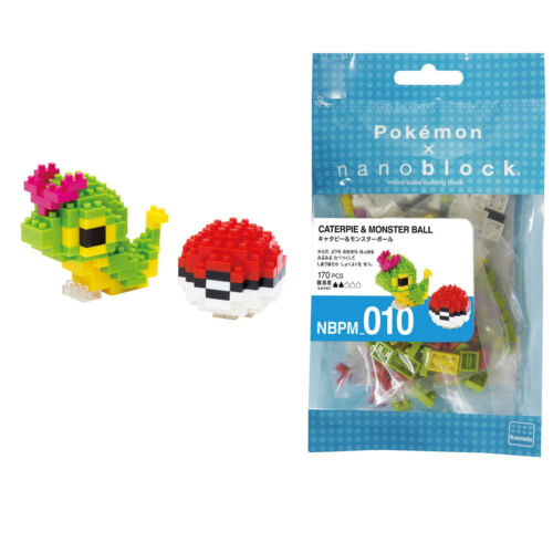 Caterpie & Pokeball Pokemon Nanoblocks