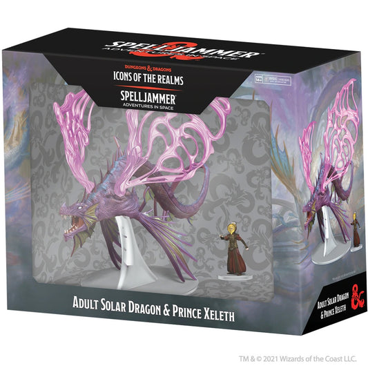 D&D Miniatures: Spelljammer Adult Solar Dragon & Prince Xeleth