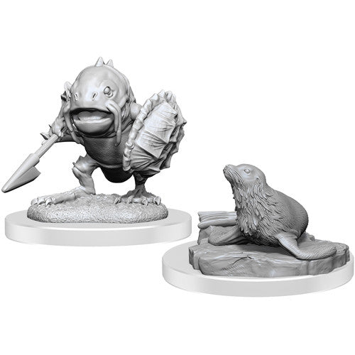 D&D Nolzur's Marvelous Unpainted Miniatures: Locathah & Seal W20